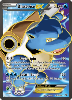 Blastoise EX (142 Full Art) from XY Base Set
