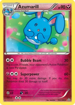 Azumarill from XY - Primal Clash
