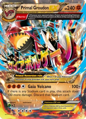 Primal Groudon EX (Omega) from XY - Primal Clash