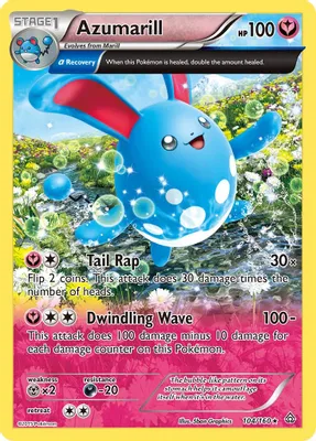 Azumarill (Alpha) from XY - Primal Clash