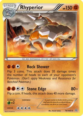 Rhyperior from XY - Primal Clash
