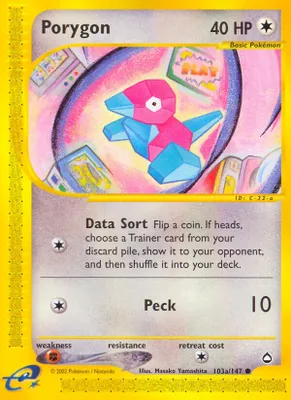 Porygon (103a) from Aquapolis
