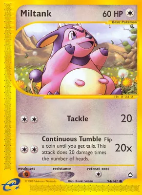 Miltank from Aquapolis