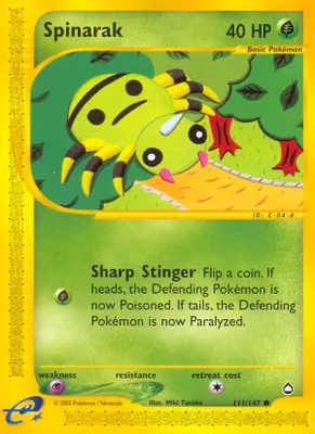 Spinarak (111) from Aquapolis