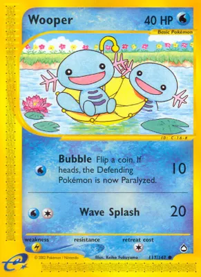 Wooper (117) from Aquapolis
