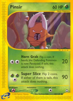 Pinsir from Aquapolis