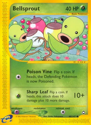 Bellsprout (68) from Aquapolis