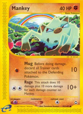 Mankey from Aquapolis