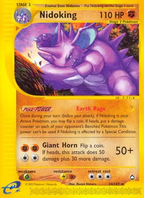 Nidoking (24) from Aquapolis
