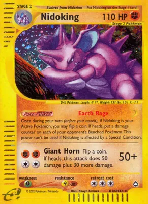 Nidoking (H18) from Aquapolis