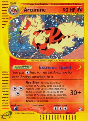 Arcanine (H2) from Aquapolis