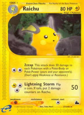 Raichu (27) from Skyridge