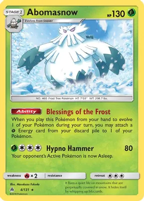 Abomasnow from SM - Forbidden Light
