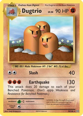 Dugtrio from XY - Evolutions