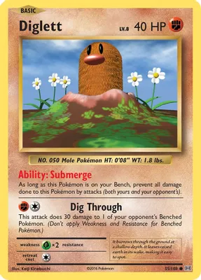 Diglett from XY - Evolutions