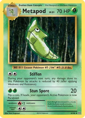 Metapod from XY - Evolutions