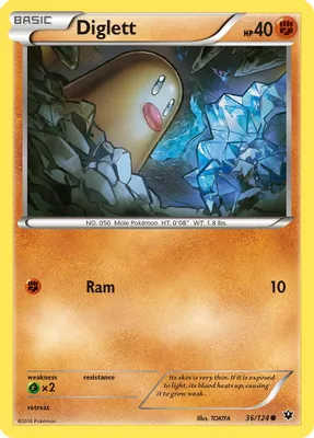 Diglett from XY - Fates Collide