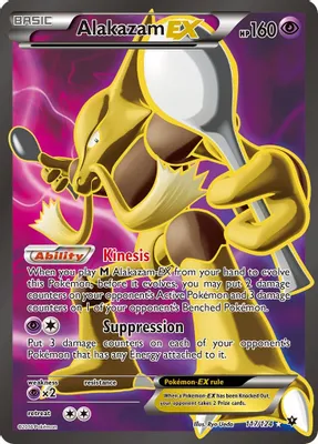 Alakazam EX (Full Art) from XY - Fates Collide