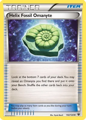 Helix Fossil Omanyte from XY - Fates Collide