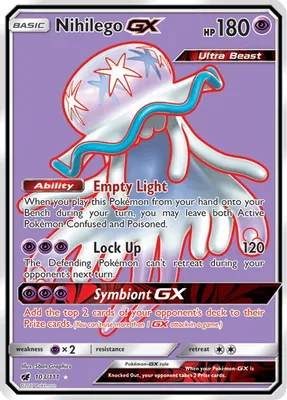 Nihilego GX (Full Art) from SM - Crimson Invasion