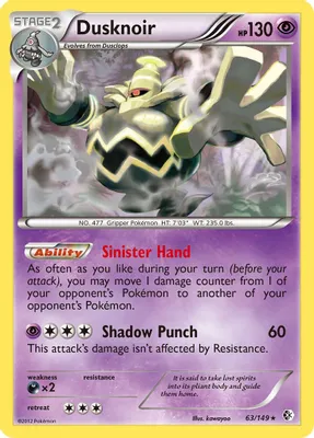 Dusknoir from Boundaries Crossed