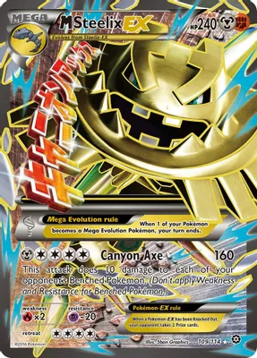 M Steelix EX (Full Art) from XY - Steam Siege