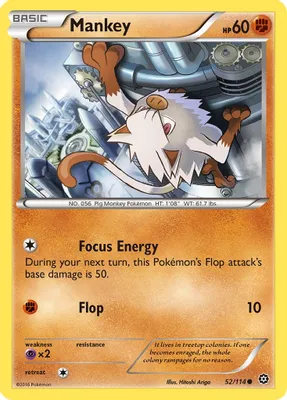 Mankey from XY - Steam Siege