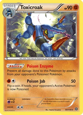 Toxicroak from XY - Steam Siege