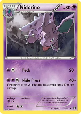 Nidorino from XY - Steam Siege