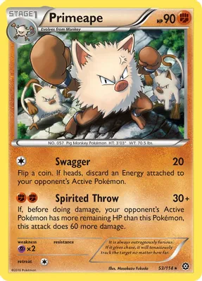 Primeape from XY - Steam Siege