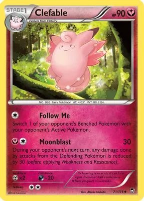 Clefable from XY - Furious Fists