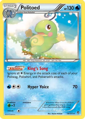Politoed from XY - Furious Fists