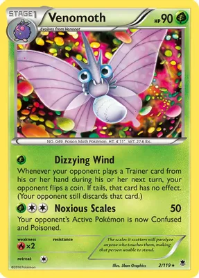 Venomoth from XY - Phantom Forces