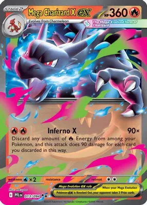 Mega Charizard X ex - 013/094 from ME02: Phantasmal Flames