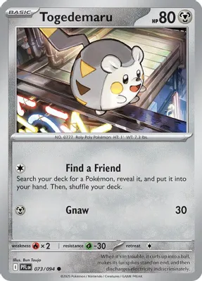 Togedemaru - 073/094 from ME02: Phantasmal Flames