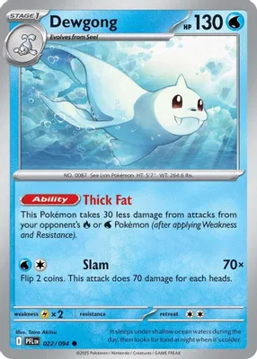Dewgong - 022/094 from ME02: Phantasmal Flames
