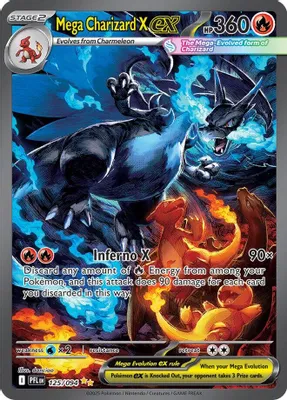 Mega Charizard X ex - 125/094 from ME02: Phantasmal Flames
