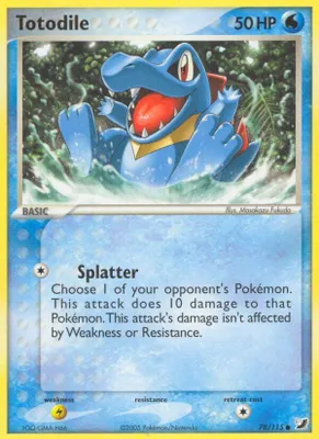 Totodile from EX Unseen Forces
