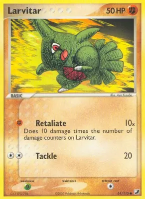 Larvitar from EX Unseen Forces