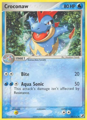 Croconaw from EX Unseen Forces