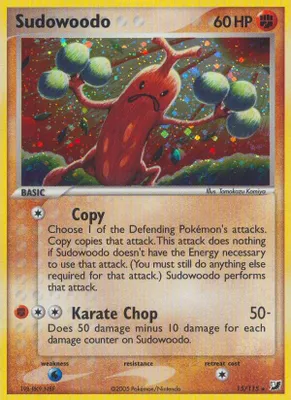 Sudowoodo from EX Unseen Forces