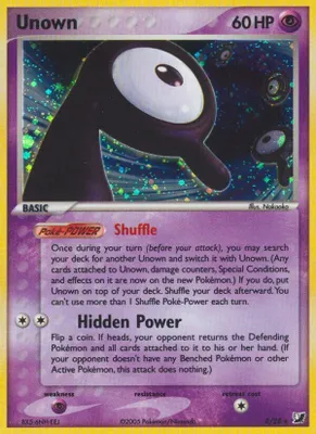Unown (R) from EX Unseen Forces