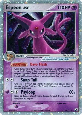 Espeon ex from EX Unseen Forces