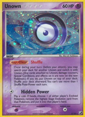 Unown (D) from EX Unseen Forces