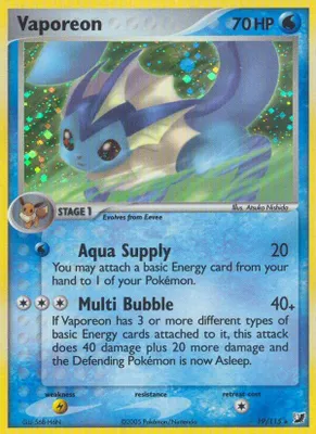 Vaporeon from EX Unseen Forces