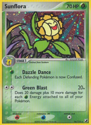 Sunflora from EX Unseen Forces