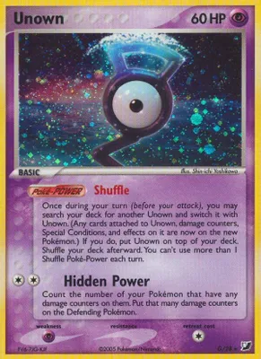Unown (G) from EX Unseen Forces