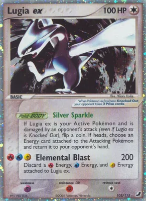 Lugia ex from EX Unseen Forces