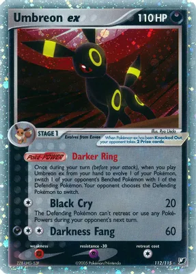 Umbreon ex from EX Unseen Forces