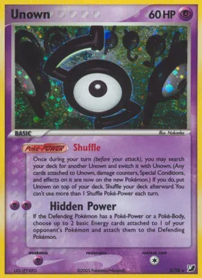 Unown (S) from EX Unseen Forces